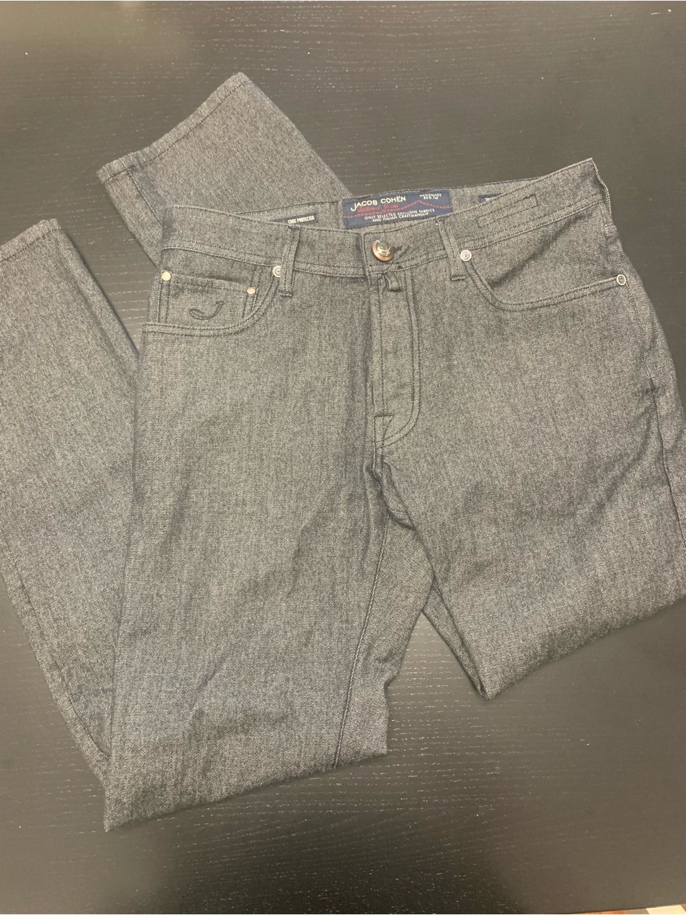 Jacob Cohen Size 32 Slim Straight Wool Blend Jeans
